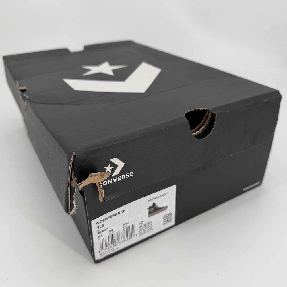 Converse CTAS Lift Hi Plaid Navy Green Platform Sneakers A13879C Womens 7.5 - Picture 5 of 10